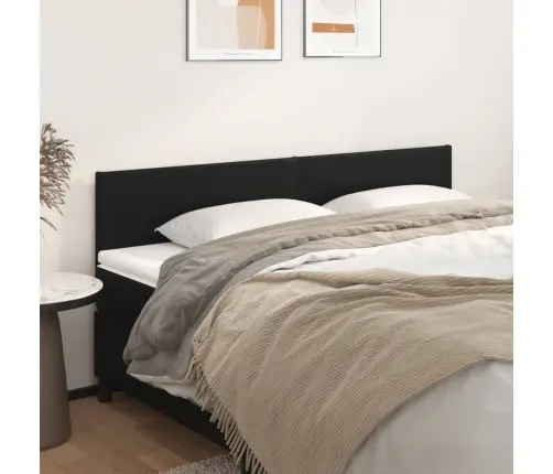 Voodipeatsid 2 Tk, Must, 90X5X78/88 cm Kunstnahk