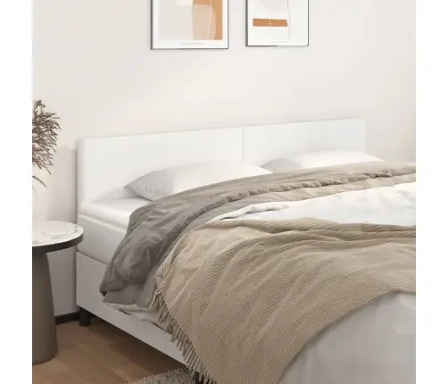 Galvūgalis,2Vnt., Baltos Spalvos, 90X5X78/88cm Dirbtinė Oda