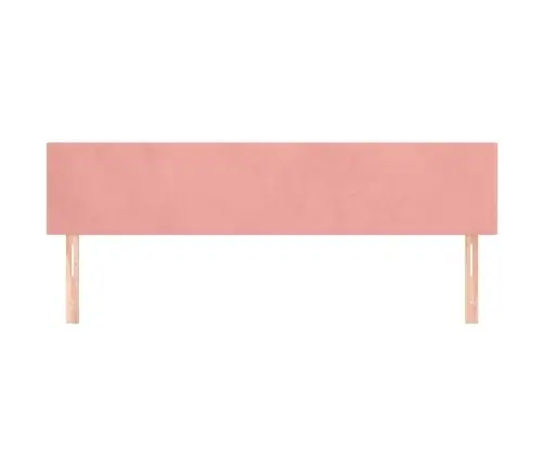 Galvūgalis, 2Vnt. Rožinės Spalvos, 90X5X78/88cm Aksomas