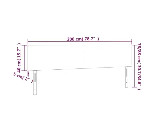 Voodipeatsid 2 Tk, Kreemjas, 100X5X78/88 cm Kangas Voodipeatsid 2 Tk, Kreemjas, 100X5X78/88 cm Kangas