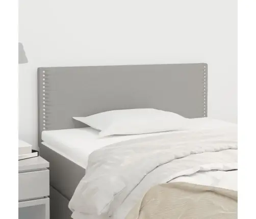 Gultas Galvgalis, 80X5X78/88 Cm, Gaiši Pelēks Audums Vidaxl