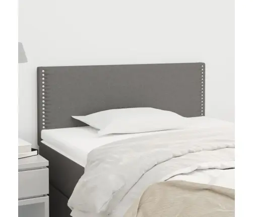 Gultas Galvgalis, 80X5X78/88 Cm, Tumši Pelēks Audums Vidaxl