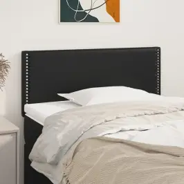 Voodipeats, Must, 80X5X78/88 cm Kunstnahk