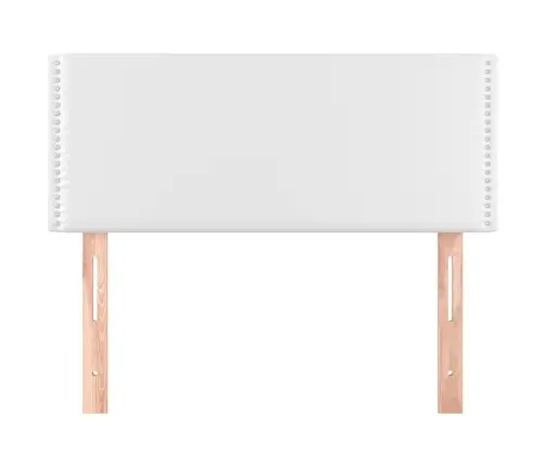 Gultas Galvgalis, 80X5X78/88 Cm, Balta Mākslīgā Āda Vidaxl