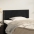 Gultas Galvgalis, 80X5X78/88 Cm, Melns Samts Vidaxl