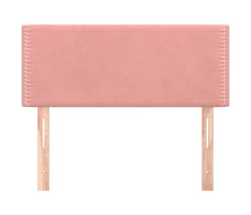 Gultas Galvgalis, 80X5X78/88 Cm, Rozā Samts Vidaxl