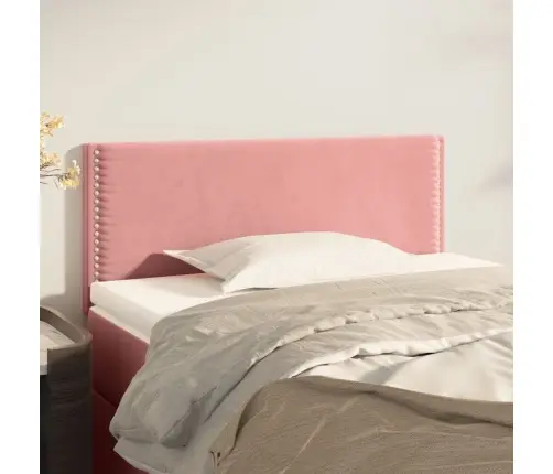 Gultas Galvgalis, 80X5X78/88 Cm, Rozā Samts Vidaxl