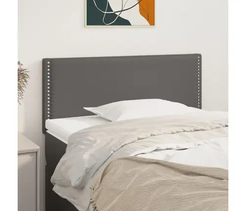 Gultas Galvgalis, 90X5X78/88 Cm, Pelēka Mākslīgā Āda Vidaxl