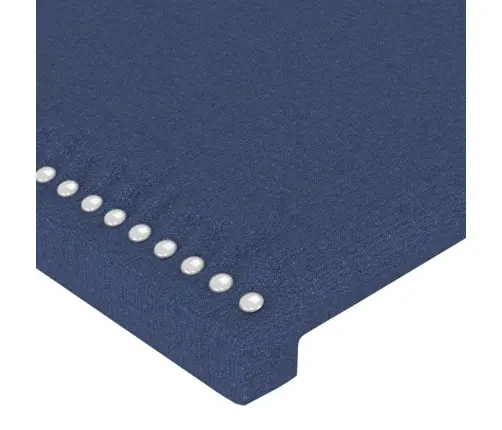 Gultas Galvgalis, 100X5X78/88 Cm, Zils Audums Vidaxl