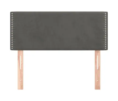 Voodiraam Peats, Tumehall, 100X5X78/88 cm Samet