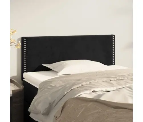 Gultas Galvgalis, 100X5X78/88 Cm, Melns Samts Vidaxl