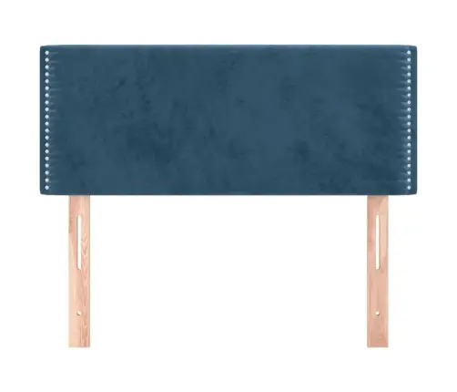 Galvūgalis, Tamsiai Mėlynos Spalvos, 100X5X78/88cm Aksomas