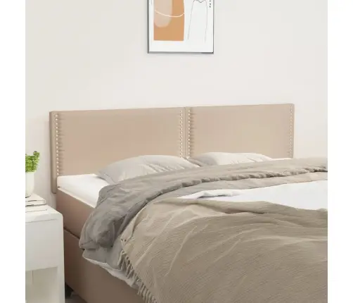 Voodipeatsid 2 Tk, Cappuccino, 72X5X78/88 cm Kangas