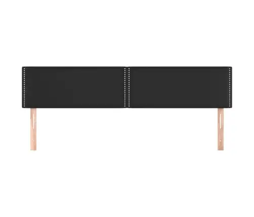 Voodipeatsid 2 Tk, Must, 80X5X78/88 cm Kunstnahk Voodipeatsid 2 Tk, Must, 80X5X78/88 cm Kunstnahk