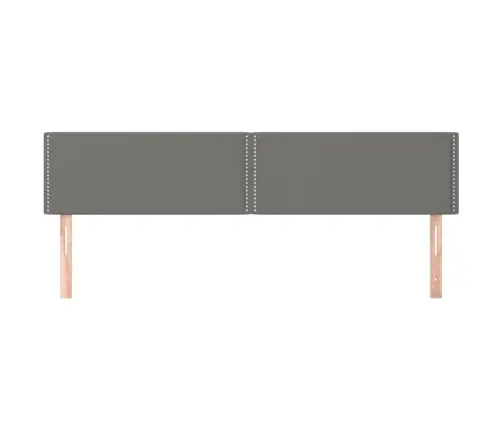 Gultas Galvgaļi, 2 Gab., 90X5X78/88 Cm, Tumši Pelēks Audums Vidaxl