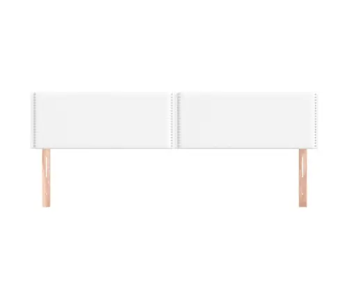 Voodipeatsid 2 Tk, Valge, 90X5X78/88 Cm Kunstnahk