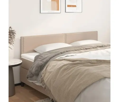 Gultas Galvgaļi, 2 Gab., 80X5X78/88 Cm, Kapučīno Mākslīgā Āda Vidaxl