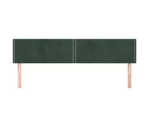 Voodipeatsid 2 Tk, Tumeroheline, 90X5X78/88 cm Samet