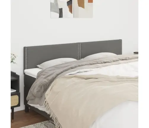 Voodipeatsid 2 Tk, Tumehall, 100X5X78/88 cm Kangas Voodipeatsid 2 Tk, Tumehall, 100X5X78/88 cm Kangas