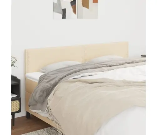 Voodipeatsid 2 Tk, Kreemjas, 100X5X78/88 cm Kangas