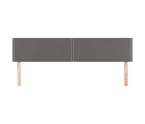 Galvūgalis, 2Vnt., Pilkos Spalvos, 100X5X78/88 cm Dirbtinė Oda