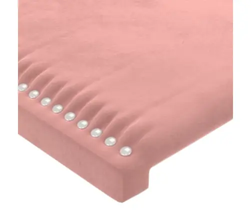Gultas Galvgaļi, 2 Gab., 100X5X78/88 Cm, Rozā Samts Vidaxl Gultas Galvgaļi, 2 Gab., 100X5X78/88 Cm, Rozā Samts Vidaxl