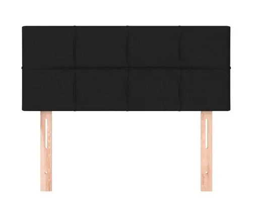 Gultas Galvgalis, 90X5X78/88 Cm, Melns Audums Vidaxl