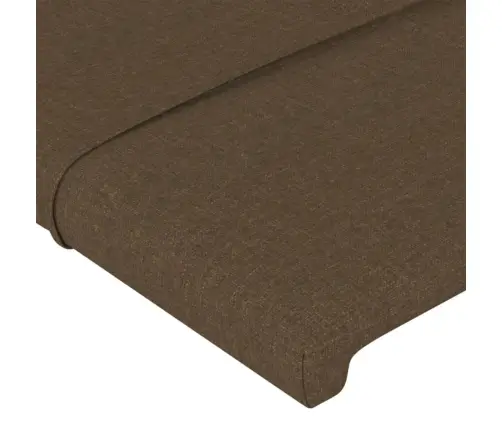 Gultas Galvgalis, 90X5X78/88 Cm, Tumši Brūns Audums Vidaxl
