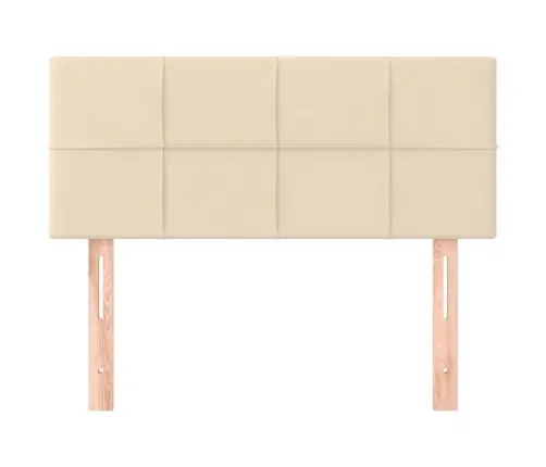 Gultas Galvgalis, 90X5X78/88 Cm, Krēmkrāsas Audums Vidaxl