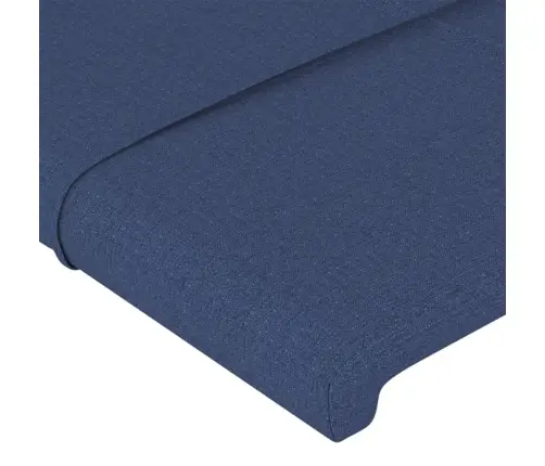 Gultas Galvgalis, 90X5X78/88 Cm, Zils Audums Vidaxl