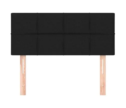 Gultas Galvgalis, 100X5X78/88 Cm, Melns Audums Vidaxl