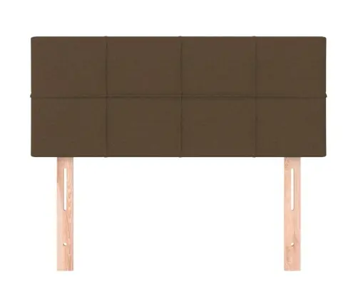 Gultas Galvgalis, 100X5X78/88 Cm, Tumši Brūns Audums Vidaxl