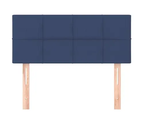 Gultas Galvgalis, 100X5X78/88 Cm, Zils Audums Vidaxl