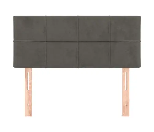 Voodiraam Peats, Tumehall, 100X5X78/88 cm Samet