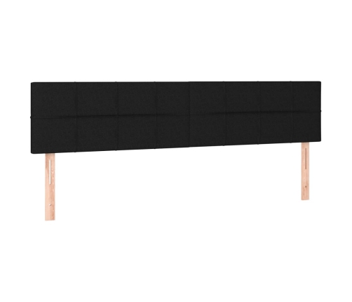 Voodipeatsid 2 Tk, Must, 100X5X78/88 cm Kangas