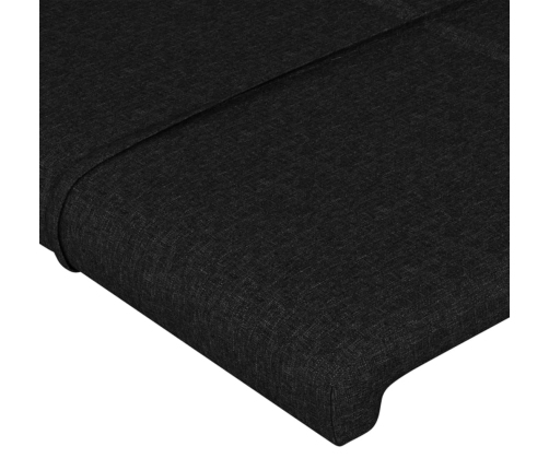 Voodipeatsid 2 Tk, Must, 100X5X78/88 cm Kangas