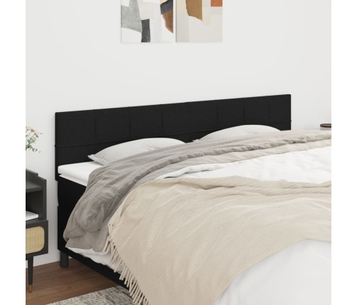 Voodipeatsid 2 Tk, Must, 100X5X78/88 cm Kangas