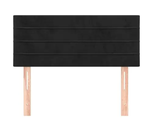 Gultas Galvgalis, 80X5X78/88 Cm, Melns Samts Vidaxl