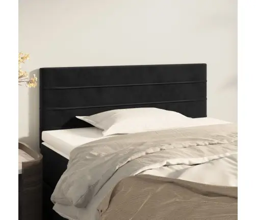 Gultas Galvgalis, 80X5X78/88 Cm, Melns Samts Vidaxl