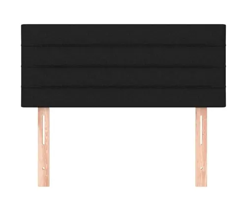 Gultas Galvgalis, 90X5X78/88 Cm, Melns Audums Vidaxl