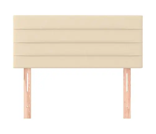 Gultas Galvgalis, 90X5X78/88 Cm, Krēmkrāsas Audums Vidaxl