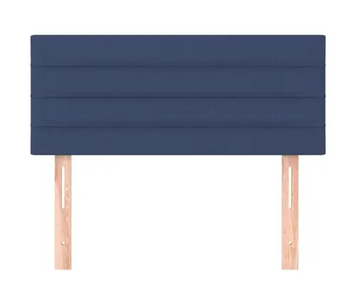 Gultas Galvgalis, 100X5X78/88 Cm, Zils Audums Vidaxl