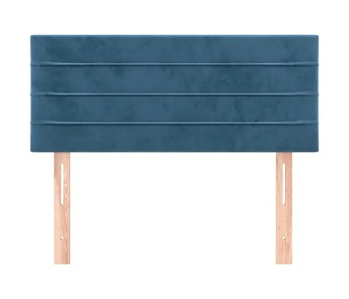 Voodiraam Peats, Tumesinine, 100X5X78/88 cm Samet