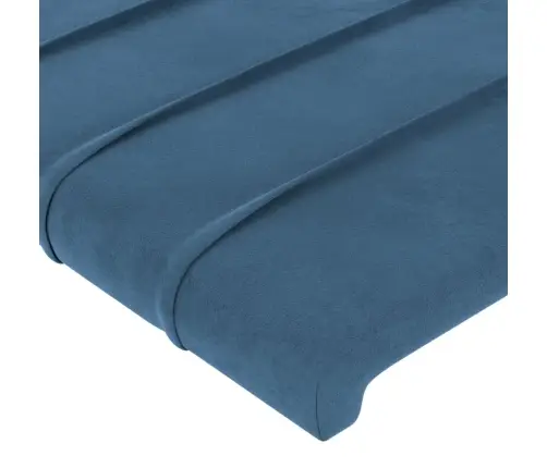 Voodiraam Peats, Tumesinine, 100X5X78/88 cm Samet