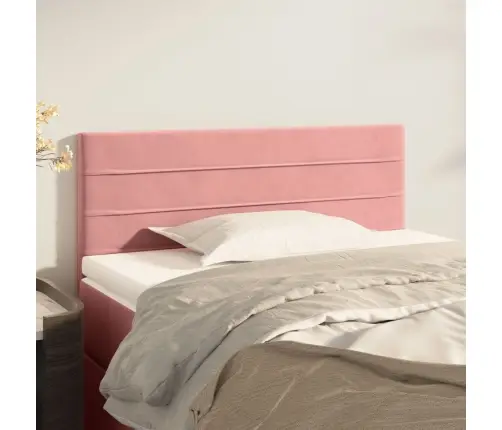 Voodipeats, Roosa, 100X5X78/88 cm Samet