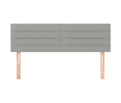 Gultas Galvgaļi, 2 Gab., 72X5X78/88 Cm, Gaiši Pelēks Audums Vidaxl