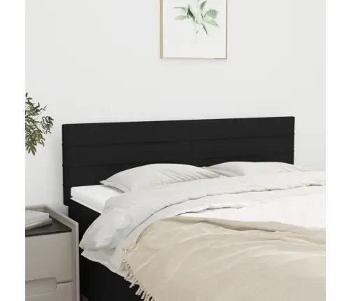 Galvūgaliai, 2Vnt., Juodos Spalvos, 72X5X78/88cm Audinys