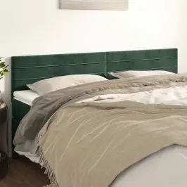 Voodipeatsid 2 Tk, Tumeroheline, 80X5X78/88 cm Samet