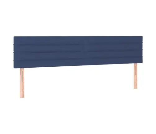 Gultas Galvgaļi, 2 Gab., 100X5X78/88 Cm, Zils Audums Vidaxl