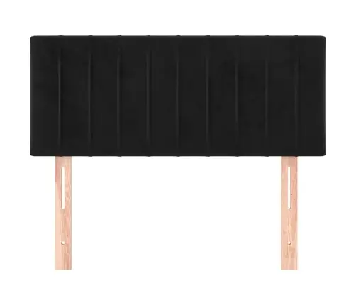 Gultas Galvgalis, 80X5X78/88 Cm, Melns Samts Vidaxl